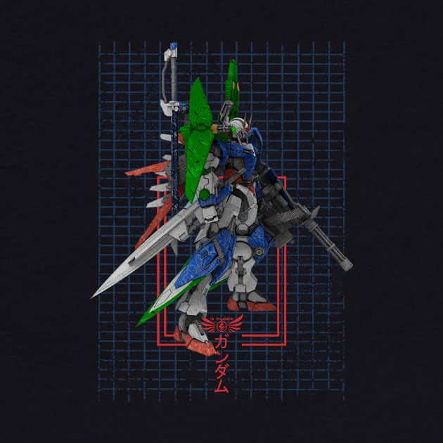 GN-001 Gundam Exia by gblackid